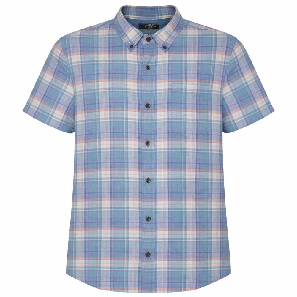 J.Crew Homespun Cotton Plaid Shirt Men Sz Medium Ivy League Preppy Office Summer